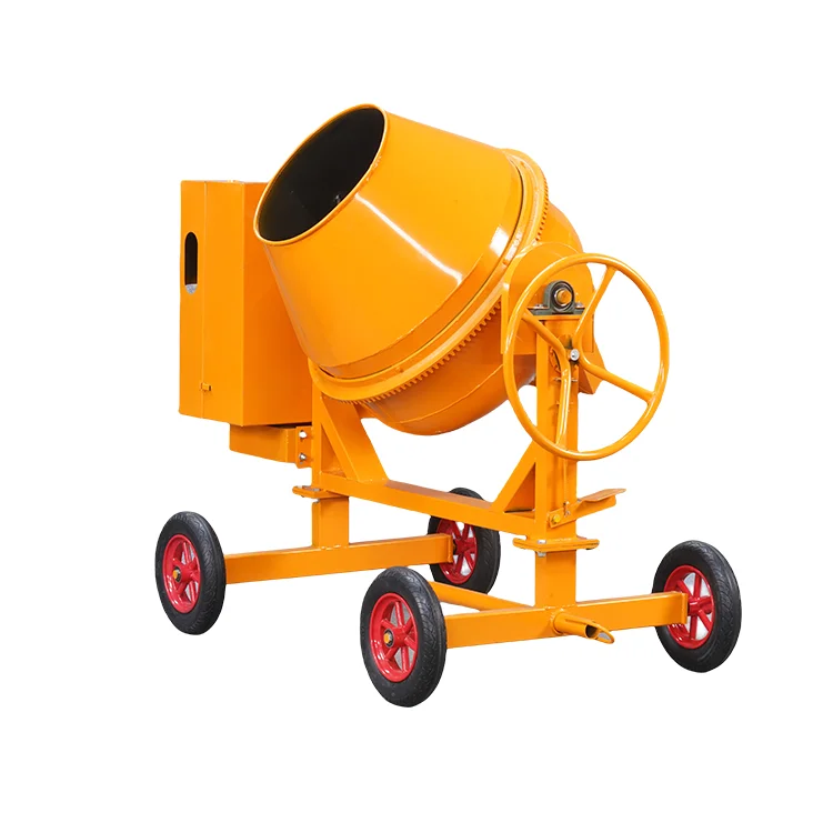 Electrical Cement Mixing Machine Small Concrete Mixer 350 Littr Four-Wheel Soil Mixer