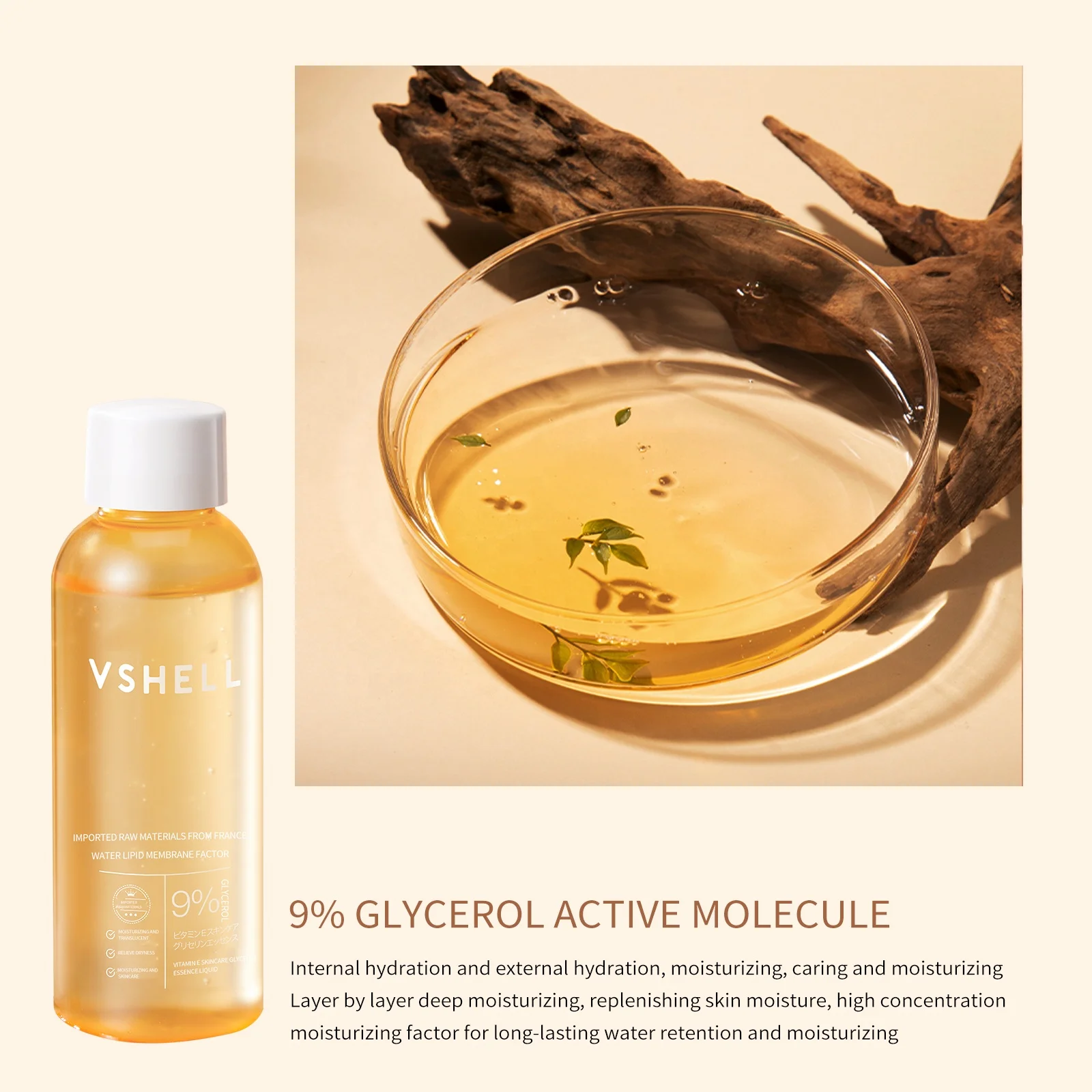 Skin Care Essence Oil with Vitamin E Squalane Dry Skin Moisturizer Hydrating Nourishing Body Massage Oil After Shower Bath Oil