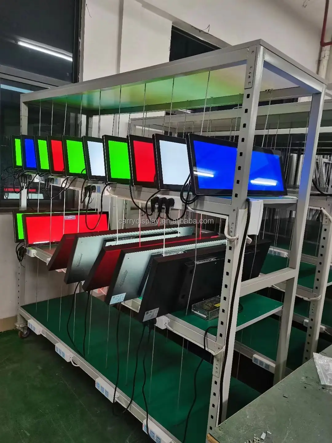 Supermarket 23 Inch Wide Digital Advertising Signage Edge Shelf Stretched Bar Lcd Display