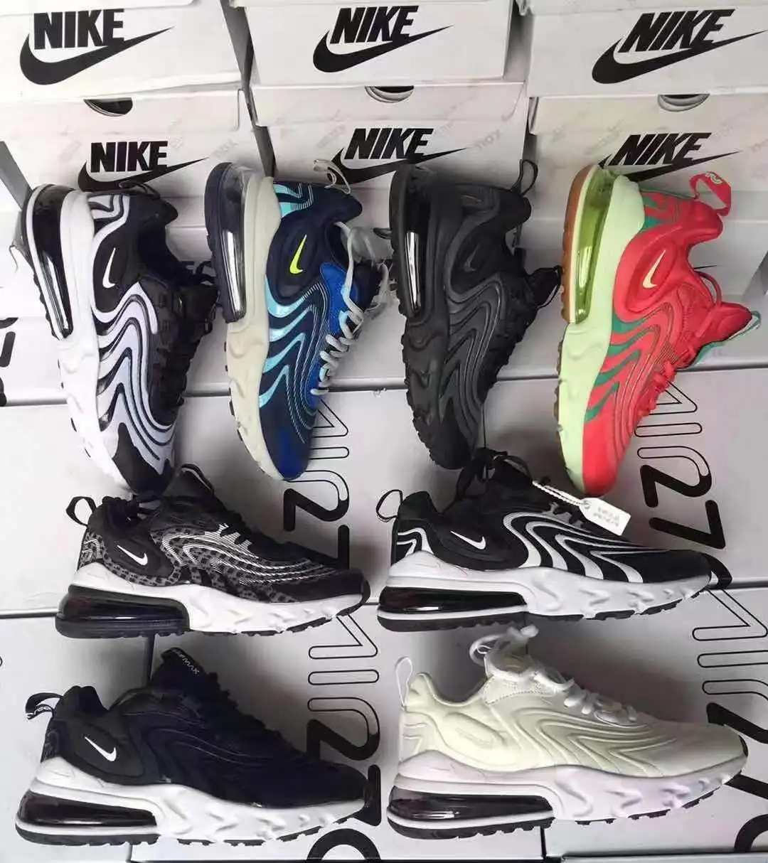 New arrival high quality stock lots fashion original 1:1 trendy air pod max 270 reaction mens womens sports sneakers shoes