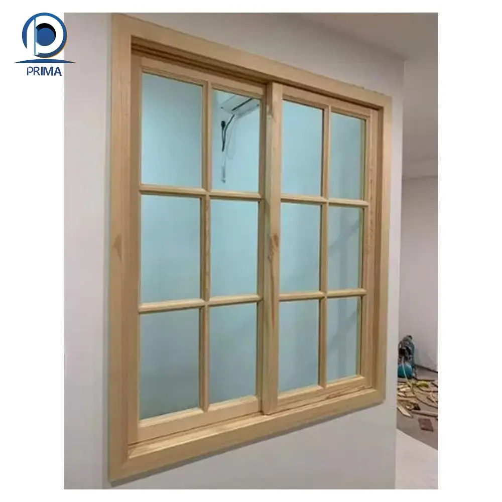 Prima Best Modern Wooden Windows For Modern Homes Top Quality Thermal Break Glazed Galss Wooden Windows