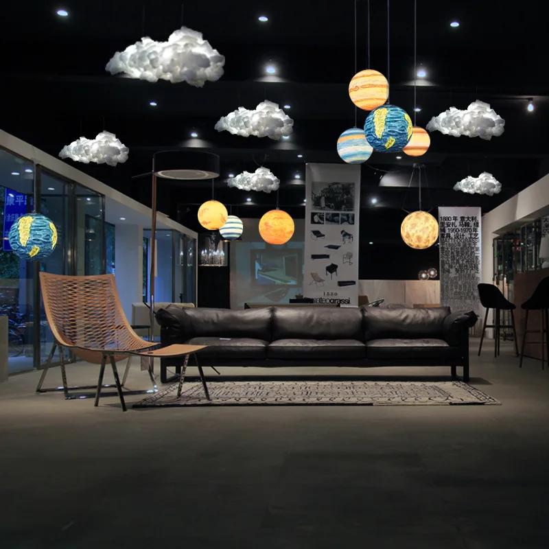 2024 Upgrade Warm White Colors 3D Printing Planets Night Light for Kids Adults Bedroom Space Decor Bar Garden Lamps