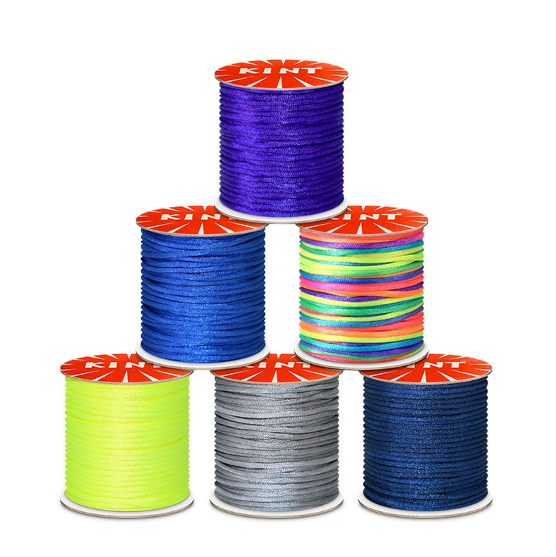 High Quality No.5/6/7 Korean Silk Thread 1.5/2.0/2.5mm 50g Round Nylon Thread For Woven Chinese Knot Bracelet Making Weaving