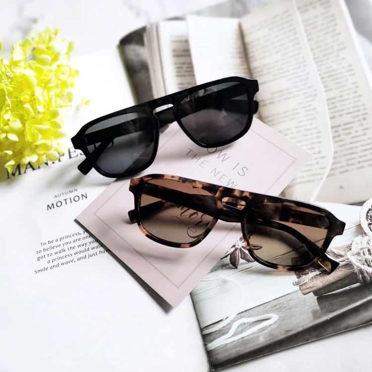 
Fashion Square Acetate Polarized Sunglasses For Men 
