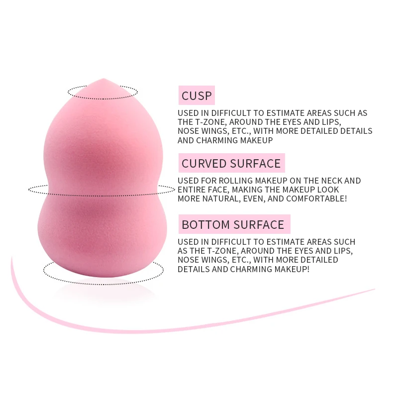 Custom Logo Makeup Sponge Colorful Beauty Sponge Blender Makeup Tools with Egg Box