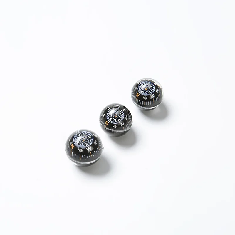 Оптовая продажа индивидуальный логотип 20 мм дешевый школьный маленький пластиковый брелок для выживания мини-шар компас