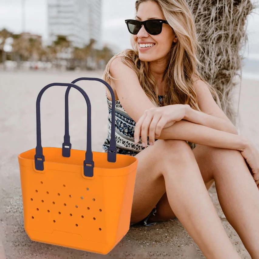 Beach Bag Designed For Unisex Simple Fashion Eva Beach Bag Wholesale Patent New Model Travel Handbag