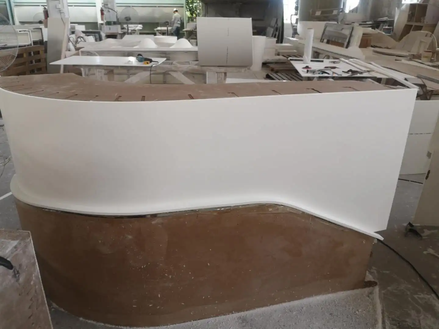 
Corian Glacier White crystal acrylic solid surface sheet 6mm 30mm countertop projects 