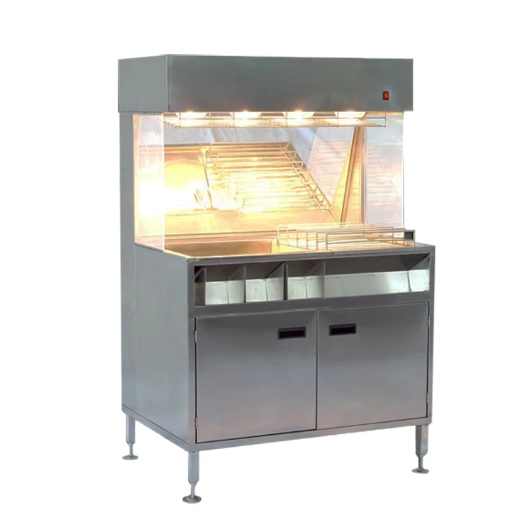 Fried chicken shop equipment French Fries Warming showcase/chips display showcase VF-98A