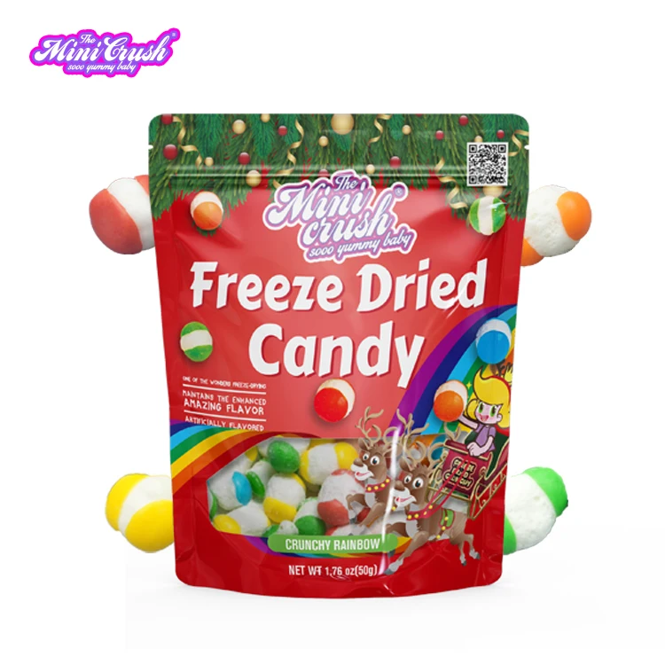 OEM gummy candy Freeze Dried jelly Bean Candy factory price For christmas