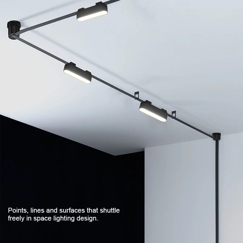 DGLUX 24v Ultra-Thin Linear Track With Multiple Lighting Styles Woven Track Accessories Can Be Used For Woven Track Light