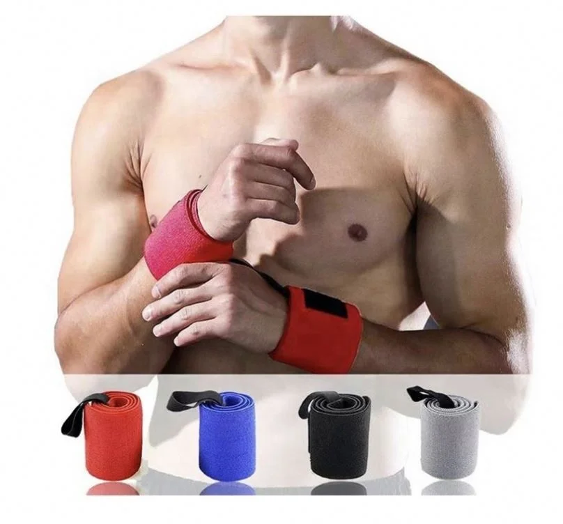  2020 New Arrival Bodybuilding Power Lifting Wrist Supports Assist Straps Grip Strength Weightlifting Gym Wristband