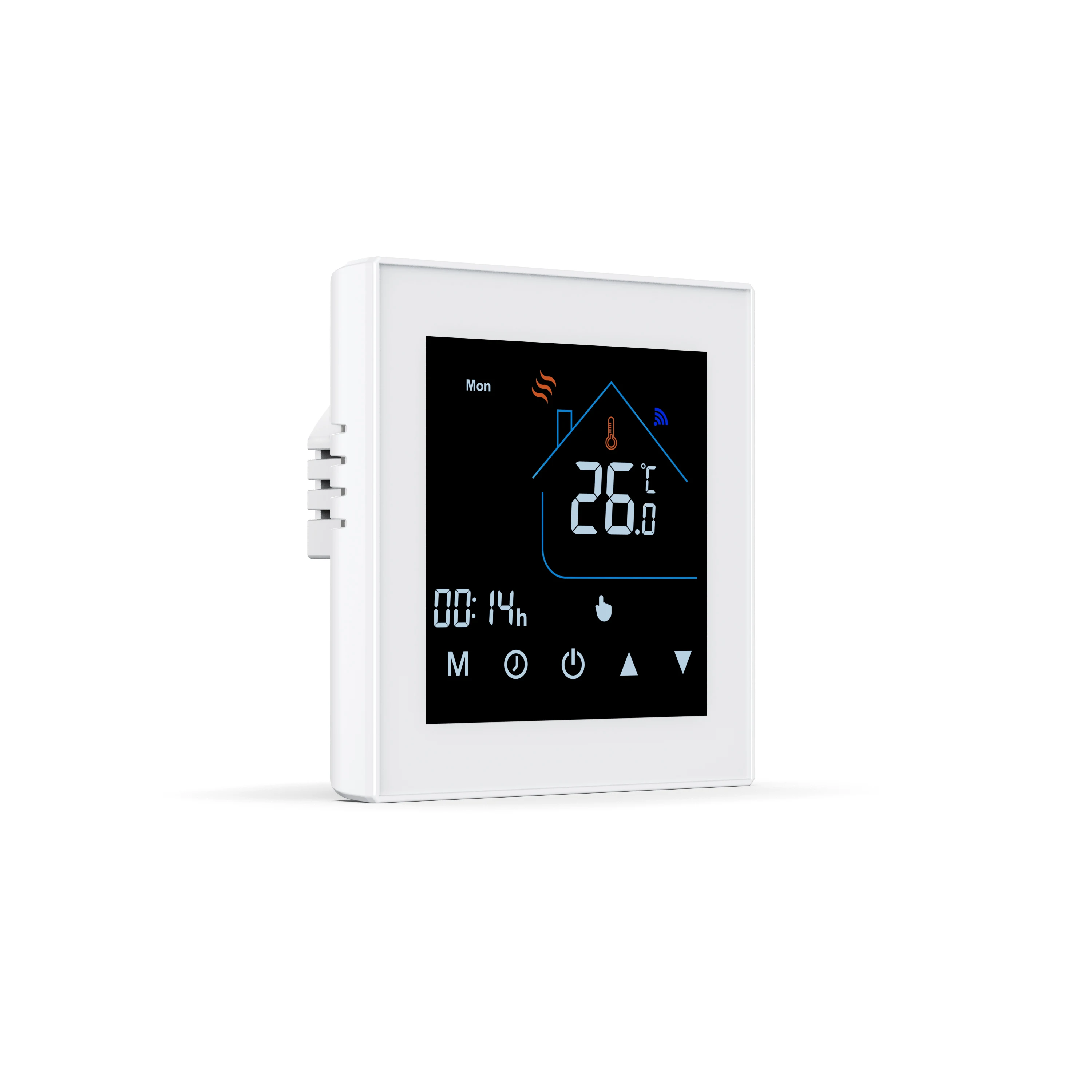 Tuya Wireless Smart Home HVAC System 5+1+1-Day Smart Programmable Thermostat 240v Air Conditioning Smartphone App Control