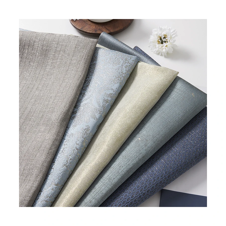 Factory Wholesale Ready Stock Home Use Soft Blackout Window Curtain Fabrics For The Living Room