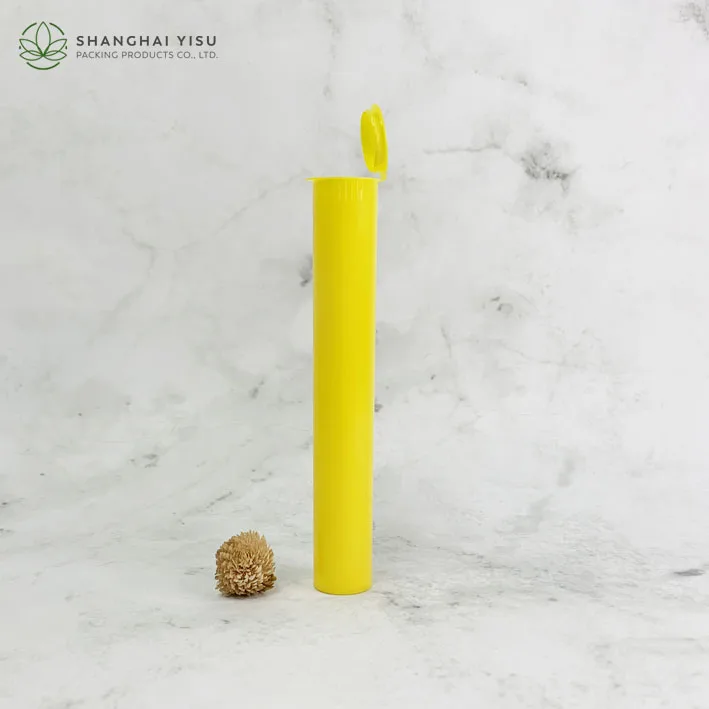 Childproof popTubes child resistant tube with Squeeze Pop Top Containers