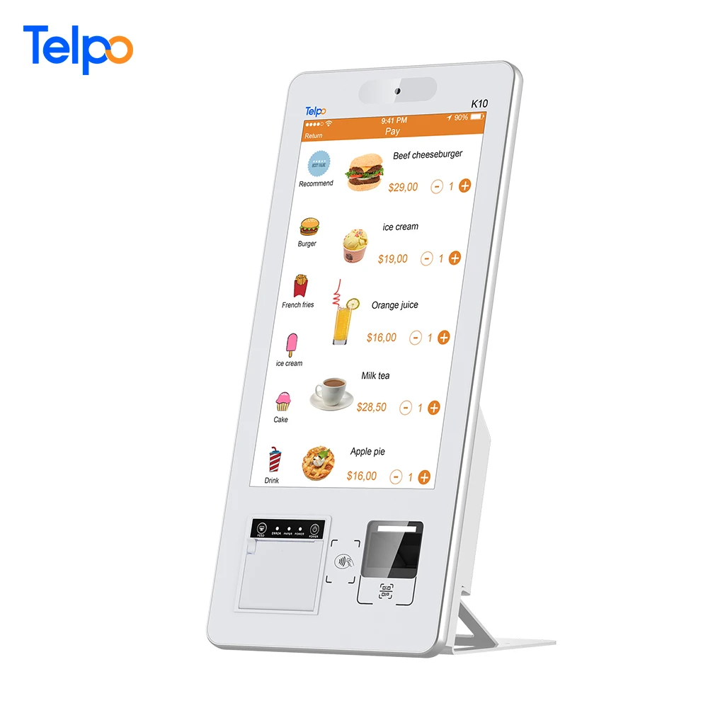 Telpo сенсорный экран самостоятельное обслуживание продажа билетов заказ продуктов печать оплата киоска цена