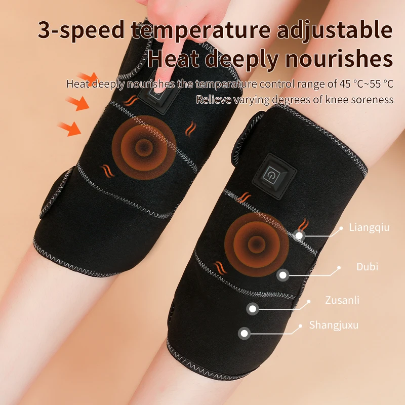 2023 Wholesale Vibration Electric Heating Knee Massager Knee Heating Knee Massage For Arthritis Pain Relief