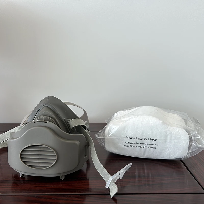 3200 Multi Purpose Industrial Construction Welding Paint Spray Dust Proof Anti Particles Half Facepiece Respirator Mask