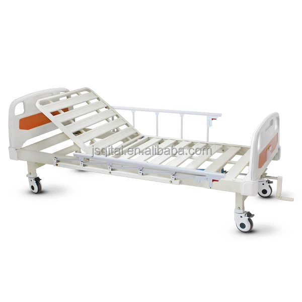 Cheap Price Furniture Clinic Patient Bed Two Function Icu Medical Nursing Care 1Crank Manual Hospital Bed For Patient
