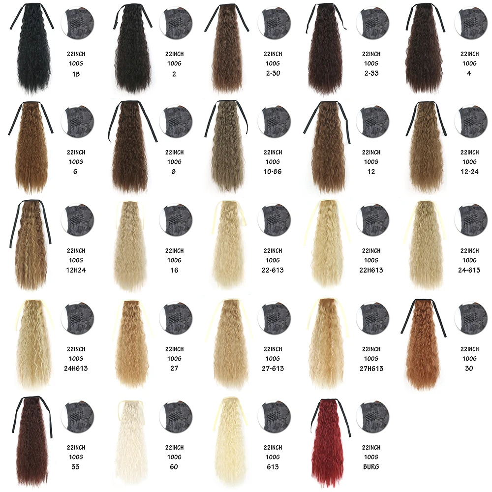 Long Straight Ponytail Hair Synthetic Extensions Heat Resistant Hair 20 24Inch Wrap Around Pony Hairpiece for Women