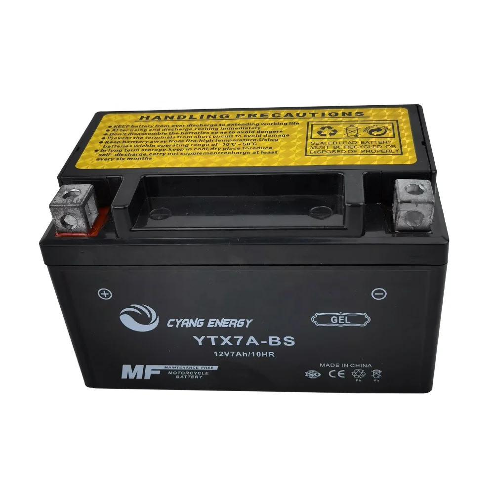 Лидер продаж, высокое качество, 12 В 7 Ач, OEM, доступный клапан, регулируемый гель и свинцово-кислотный сухозаряженный, не требующий технического обслуживания Аккумулятор для мотоцикла