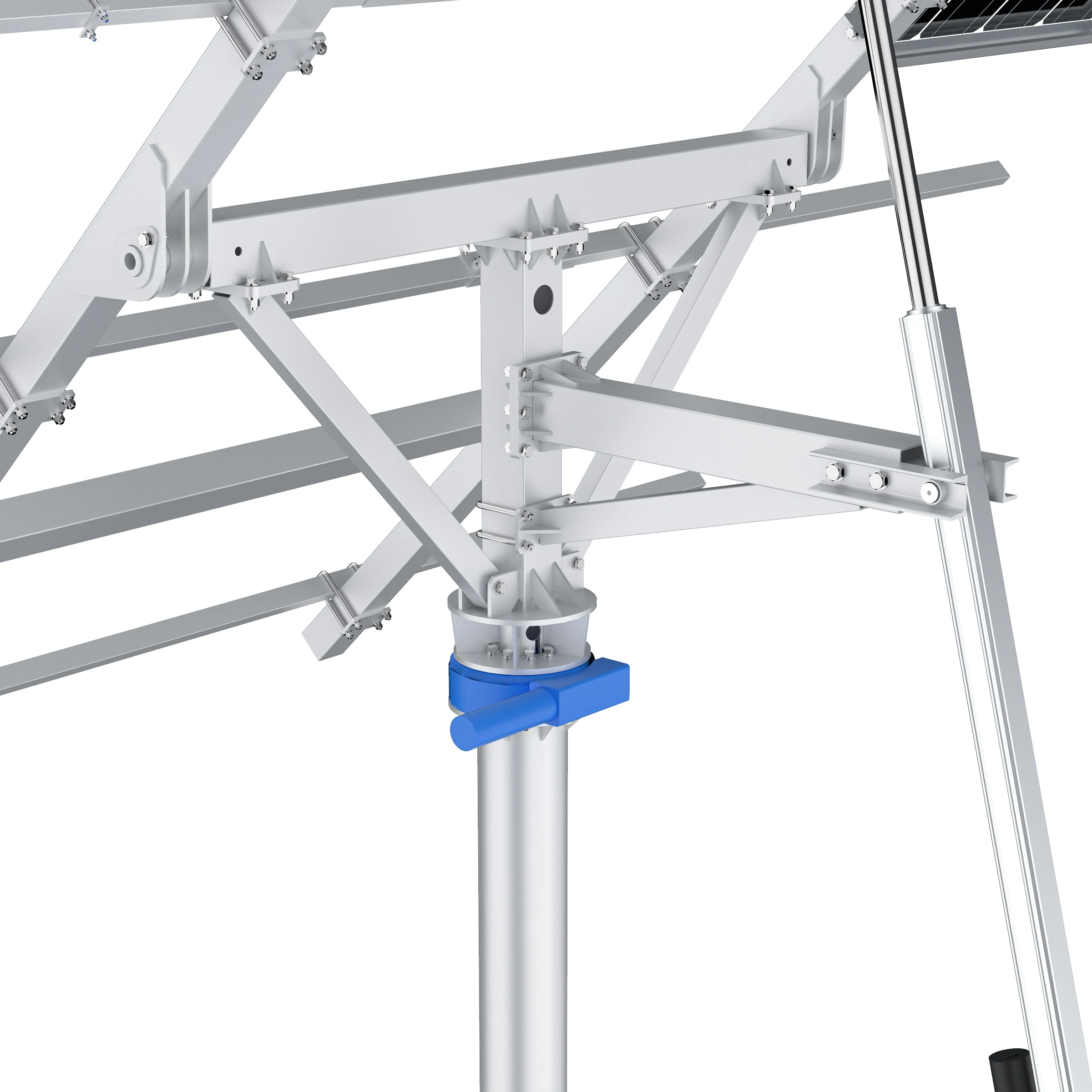 Huayue solar tracker-3KW HYS-6PV-78-LSD solar pv sun tracker 2 axis solar pv tracker solar tracker manufacturers