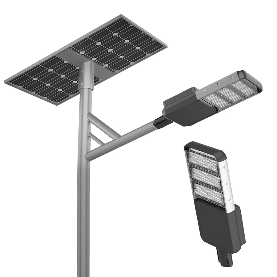 split high lumen solar street light 30w 100w semi-integerted outdoor street solar led light