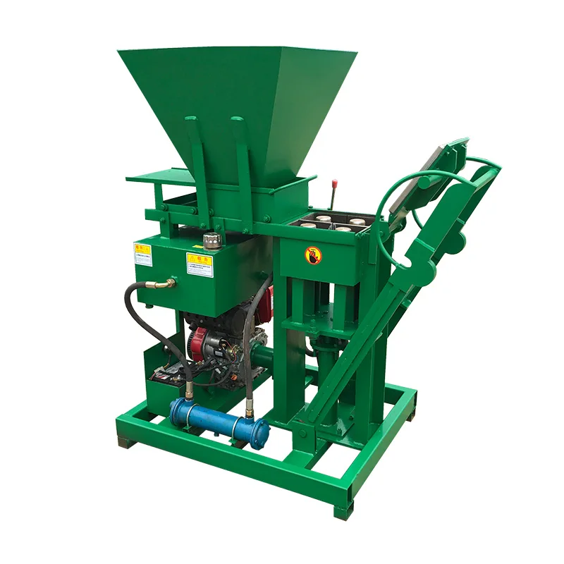 Shm2-25 Diesel Hydraulic Press Semi Automatic Interlocking Clay Soil Block Making Machine