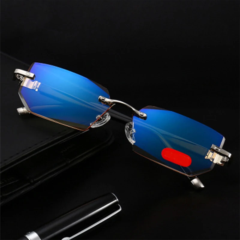 103 Inventory Brand Designer Reading Eyeglasses Anti-blue Light Reading Glasses Rimless Frames Glasses
