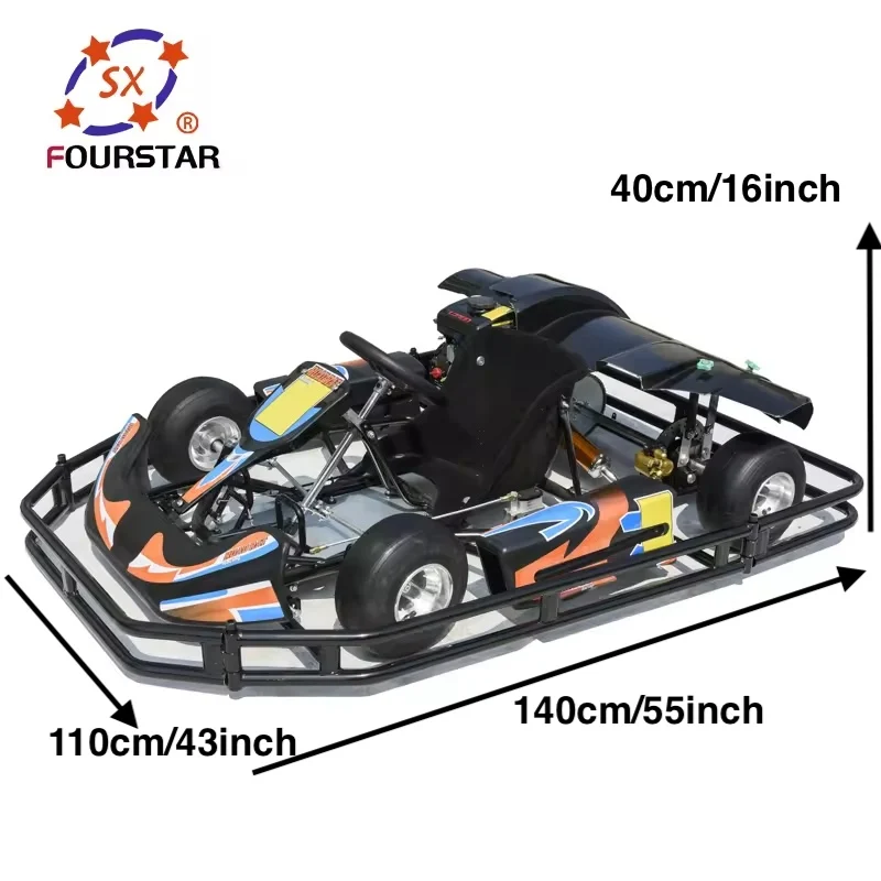 High-Speed 52km/H Go Kart Gasoline Go Kart Adult Karting Cars Racing Go Kart for Sale