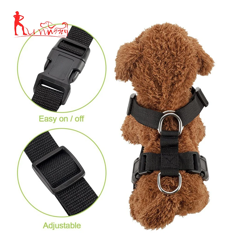 High Quality Professional Comfort nylon harness Pet Dog Car Seat Safety Dog Backpack harness dog seat belt