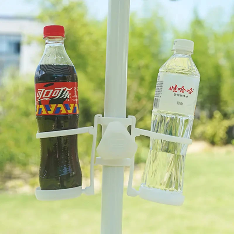 Portable plastic foldable beach umbrella Cup Holders for drink and can