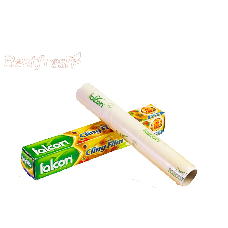 Hot Selling 30m Transparent Disposable Food Cling Film Single Package Cling Film Roll