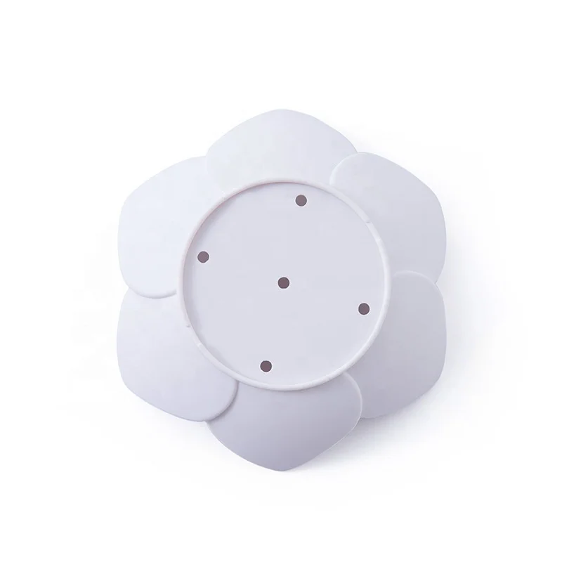 Lotus Drain Soap Holder Silicone Washable Flower Silicone Shower Soap Dish