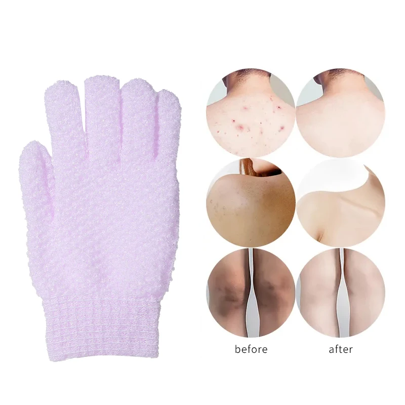 LMLTOP ladies bathing massage glove exfoliating bath gloves scrubber exfoliating dead skin remover bath gloves SY804