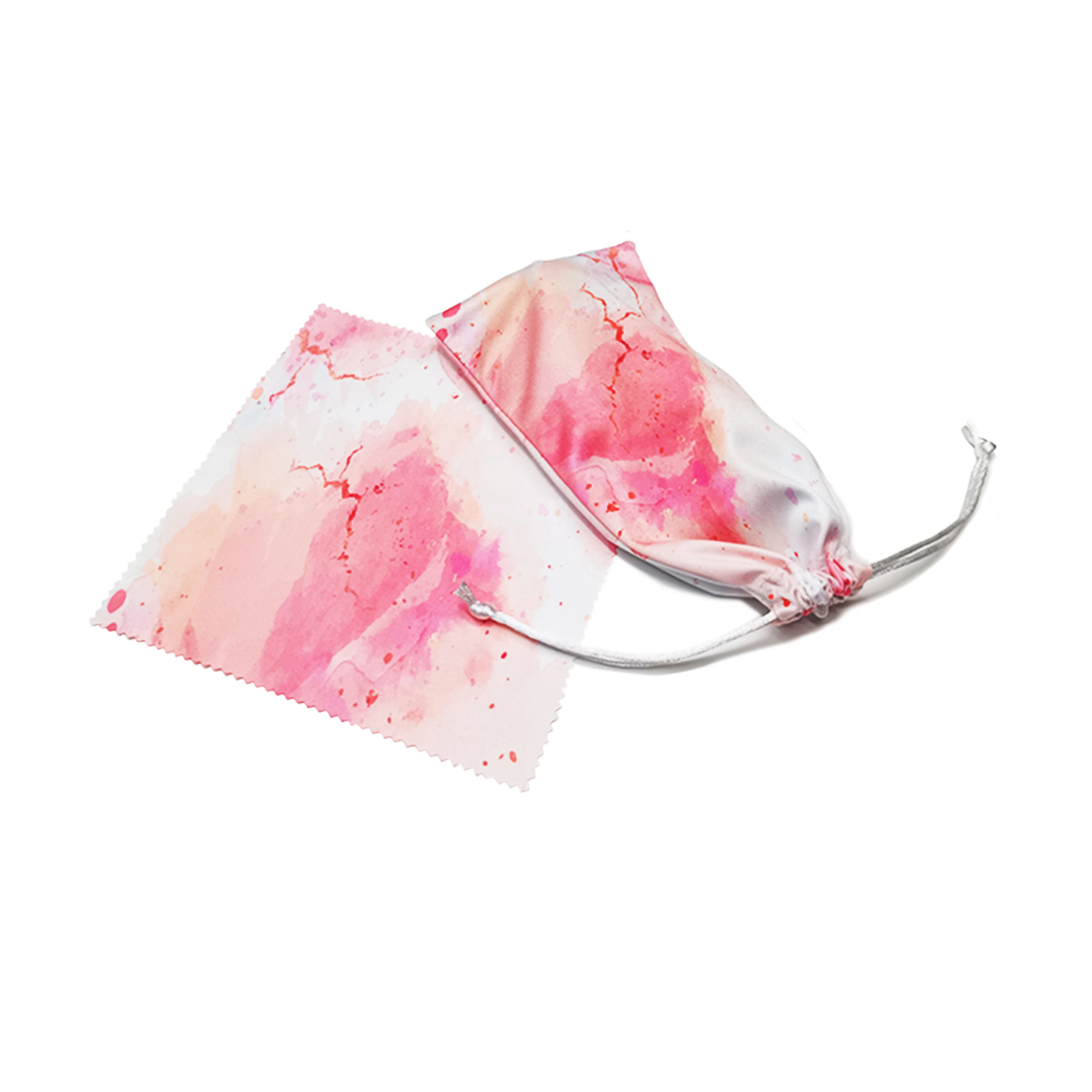 Custom Heat Transfer Printed Soft Microfiber Glasses Cleaning Cloth Sunglasses Wiping Cloth with Zigzag Edge