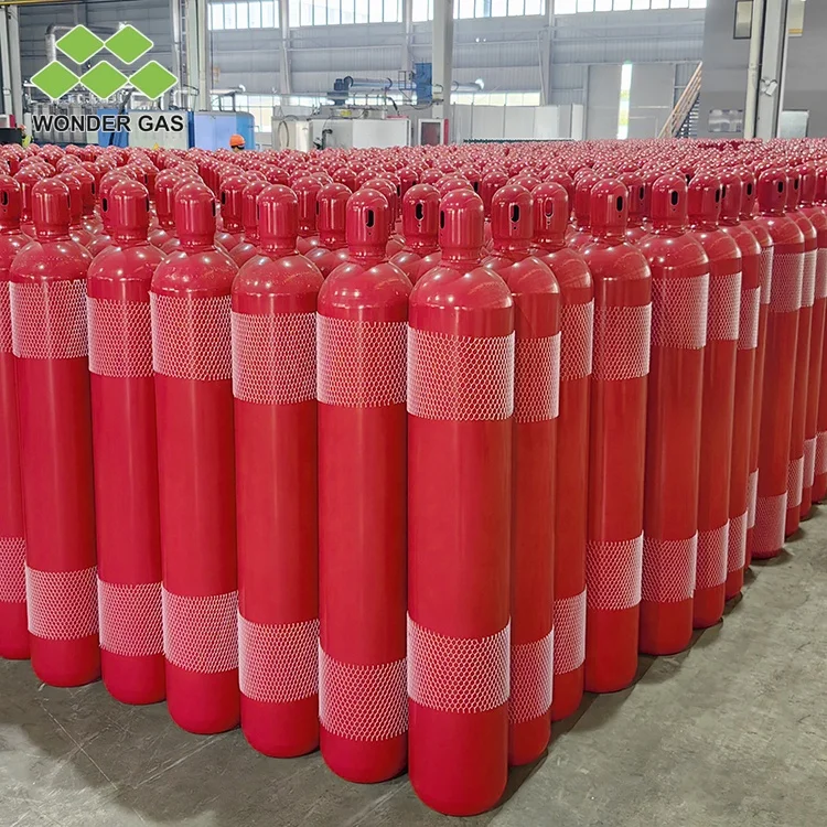 DNV Certification SEFIC 45kg 68L 150bar/200bar CO2 Cylinder Used for Protection System South East Asia Market