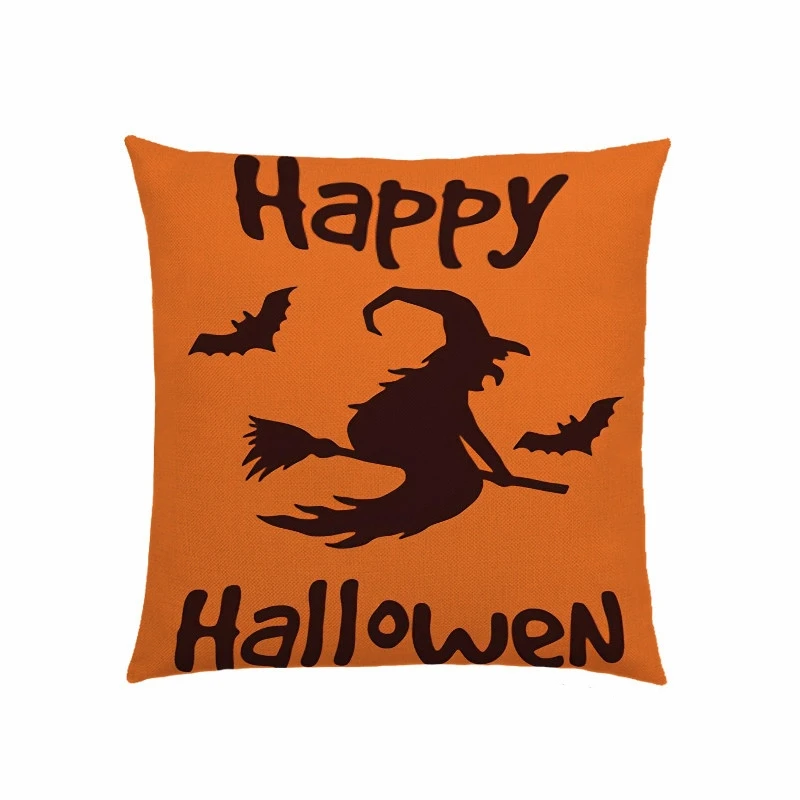 
Cross border hot sale 2020 linen New Halloween pillow cover 