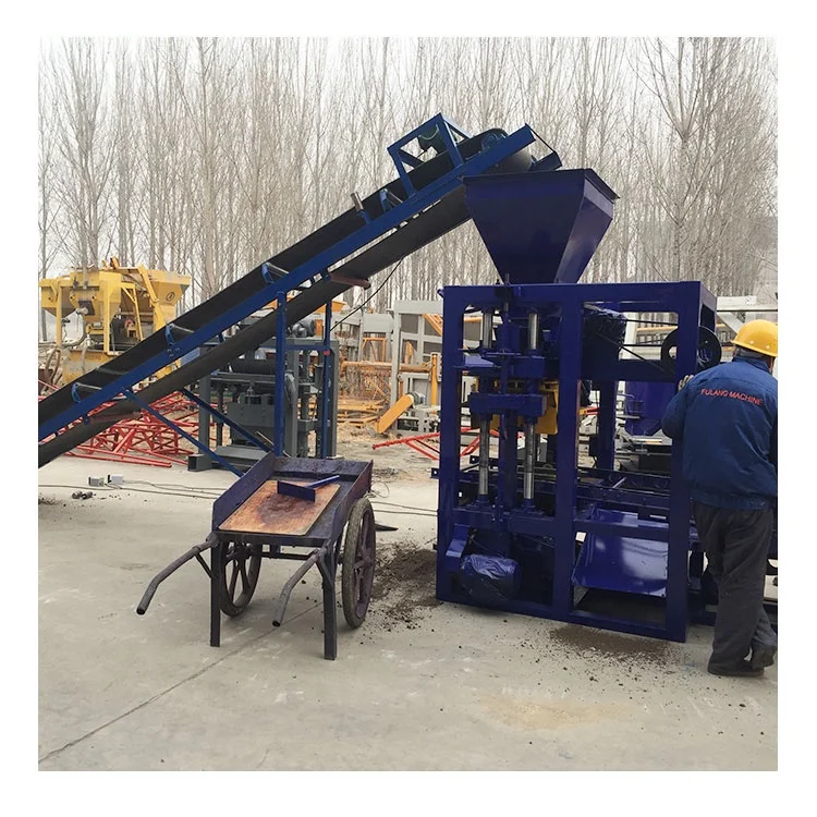 qt4-26 concrete block making machine price in india / color paver block machine/cement brick making machine price in india