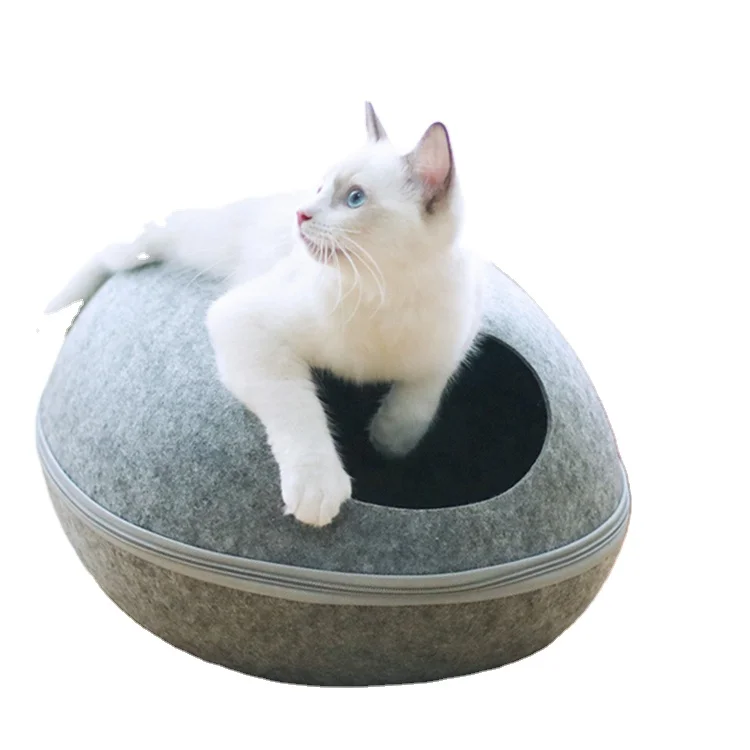 Felt cat house felt pet cave