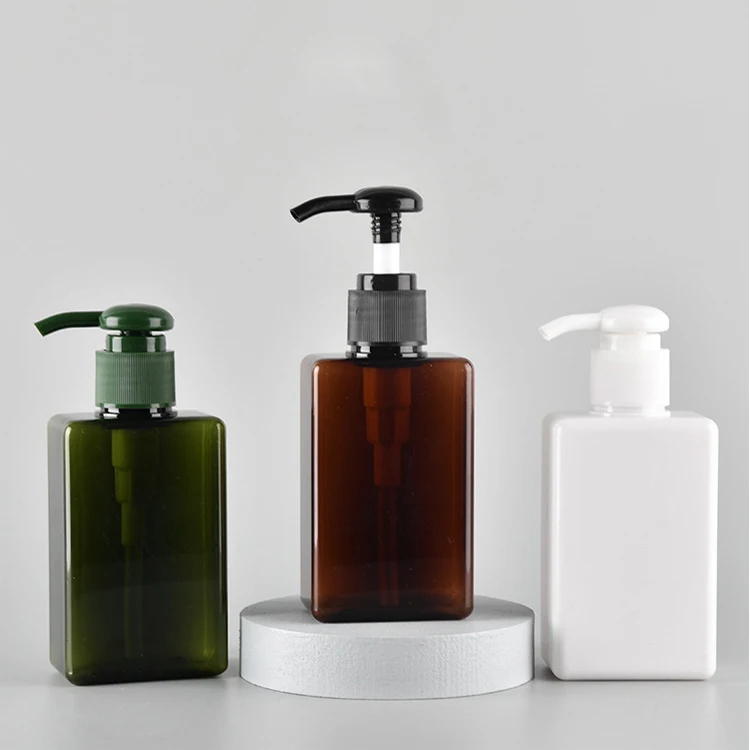 250ml 450ml 650ml Foaming Soap Dispenser Shampoo Body Wash Liquid PETG Plastic Empty Square Foam Bottle with Pump
