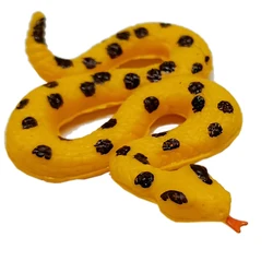 Manufacturer PVC Plastic Animal Figures Snake Model Simulation Toy Props Soft Snake Toy