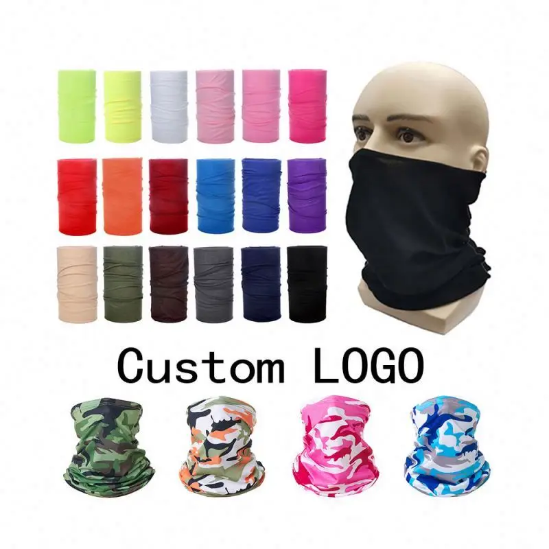 Wholesale High Quality Ice Silk Cool Summer Cooling Neck Gaiter Face Scarf Bandana For Running Custom Design Bandana