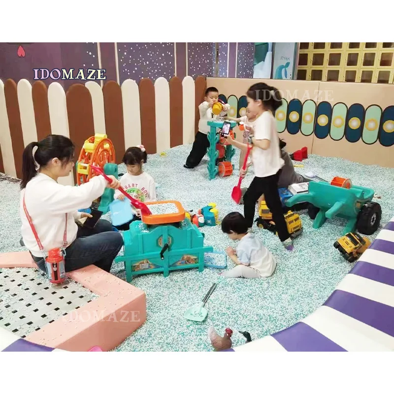 Kitchen Farm Indoor Playground New Design Kids Big Play Ground Indoor Soft Plastic Playhouse For Kids