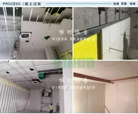 High temperature resistant insulation material noise reduction wall panel Cork sound insulation board for cinema/recording room