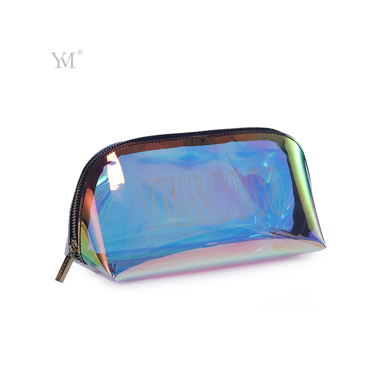 Eco-friendly  Cosmetic Bag Makeup Storage Bag cosmetic pouch Lady Laser TPU Transparent Waterproof Toiletry Bag