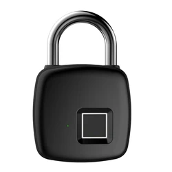 Portable  Biometric Usb Rechargeable Security Smart Fingerprint Electronic Padlock for Bags and Luggage