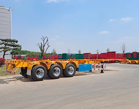 40feet Shangdong Direct Factory Semi 3AXLE Skeletal Trailer Special Vehicle Automotive skeletal trucktrailer container skeleton