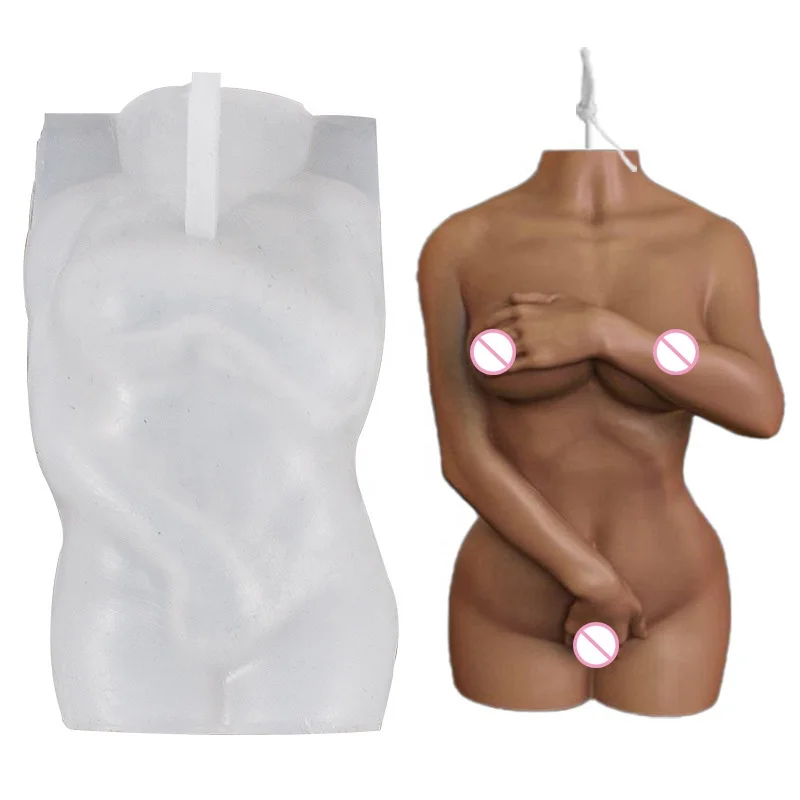 Hot Sale 2021 Wholesale Molde De Silicona Human Women Torso Silicone Mold Female Body Candle Mold