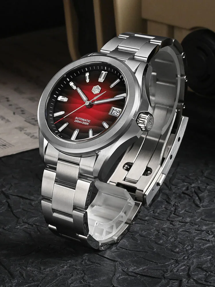 San Martin SN0129 New Gada Watch 39mm Desert Texture Men Dress Watch NH35 Automatic Mechanical Sapphire Waterproof Luminous
